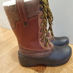 NWOT The North Face Women's Shellista III Winter Waterproof Boots Brown Size 8
